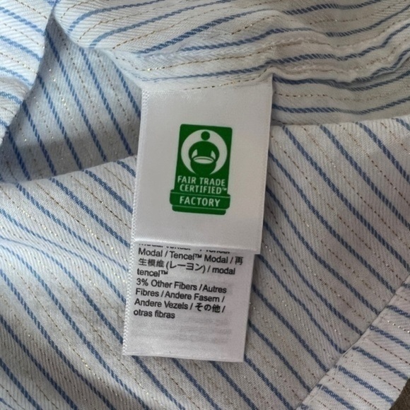 J. Crew Flannel Long-Sleeve Pajama Top In Stripe Size XXL - Picture 11 of 12